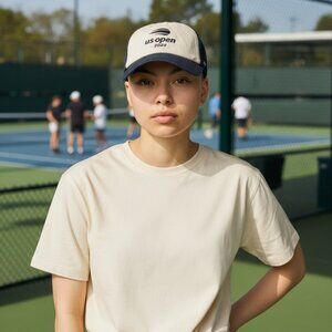 New 2024 US Open Tennis Blue Strapback Adjustable '47 Mesh Hat Cap One Size